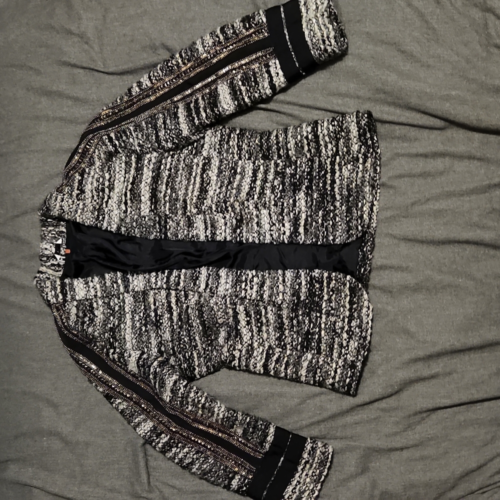 Marisa Minicucci blazer with beaded trim